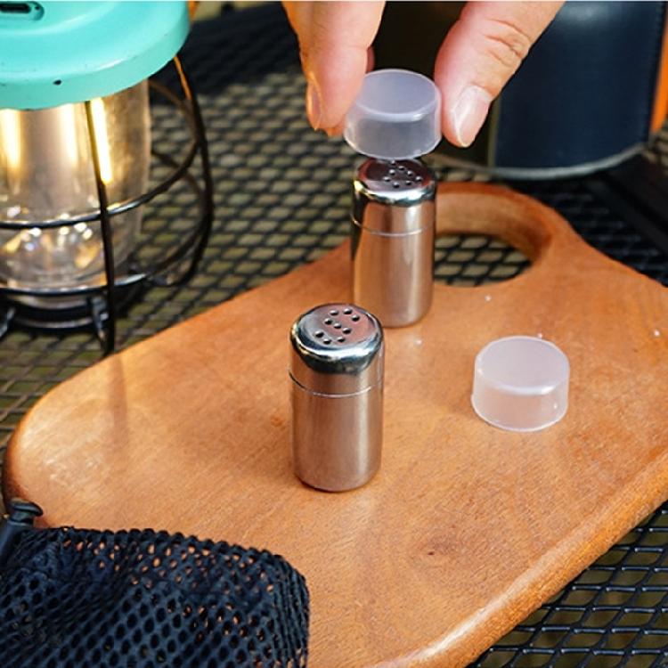 2pcs Convenient Outdoor Cooking Travel Spices Holder Condiment Container for Outdoor Cooking Camping