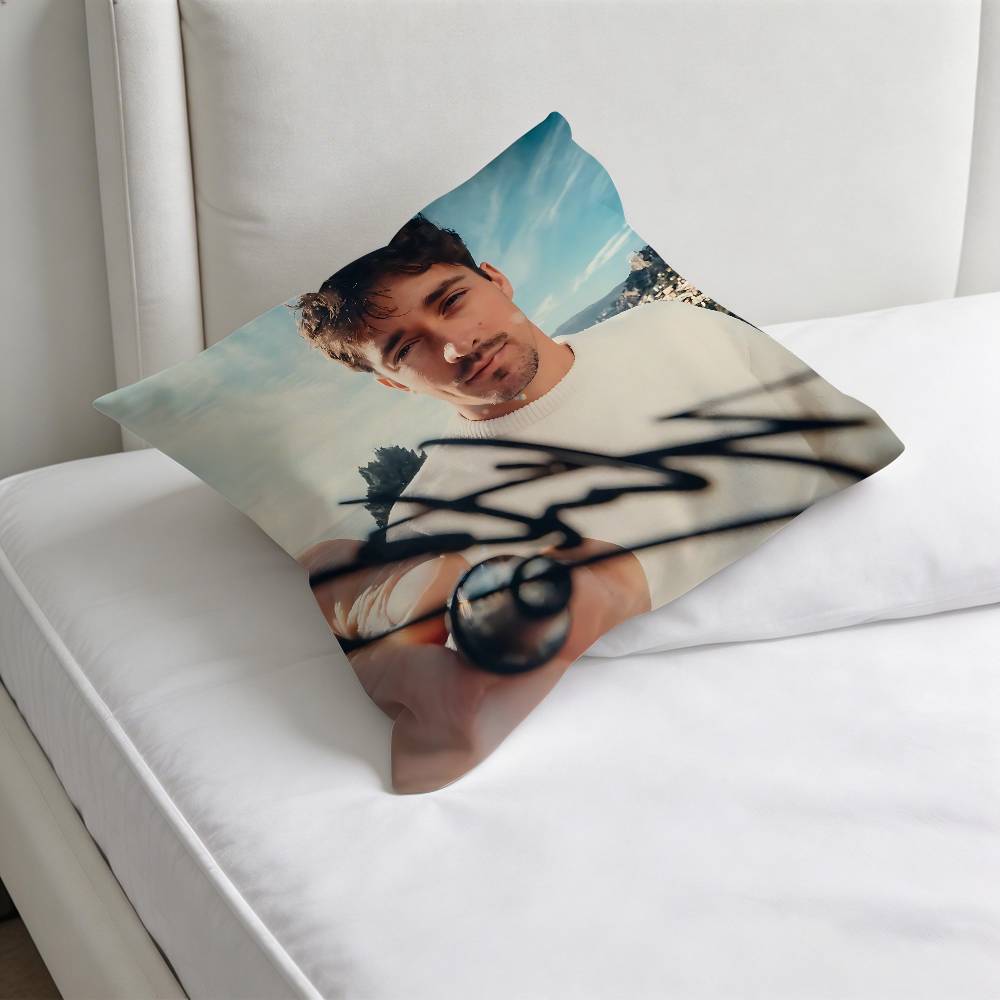 Cute CCharles LLeclerc Square Pillow Case Soft Decorative Throw Pillow Cover for Home Sofa Bed