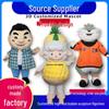 Custom Foam Carving Mascot Costume with Inflatable Headgear for Performances