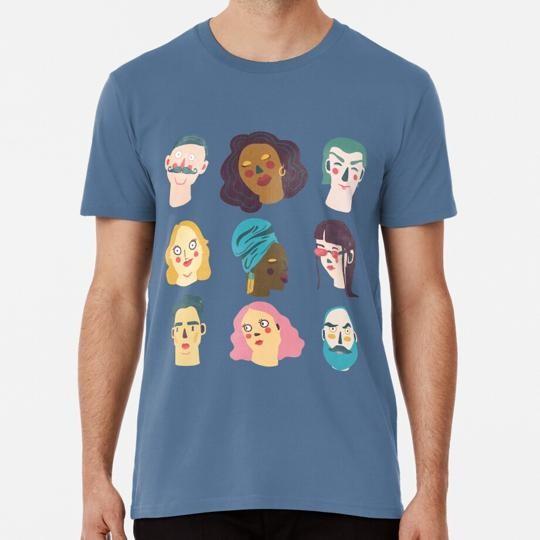 Face Illustration Size S To 5XL Made In the USA T-Shirt