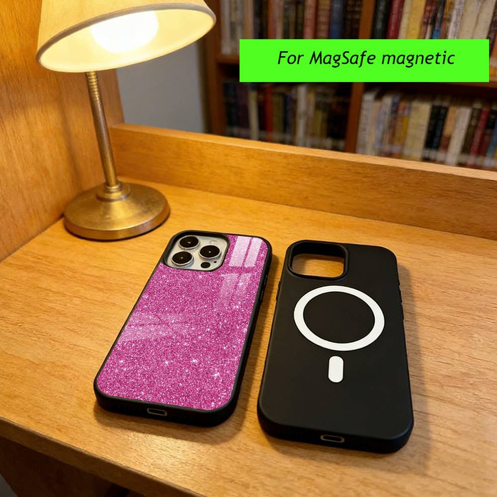 Pink glow for girls Phone Case For iPhone17,16,15,14,13,12,11 Plus,Pro Magnetic with Magsafe Wireless Charging