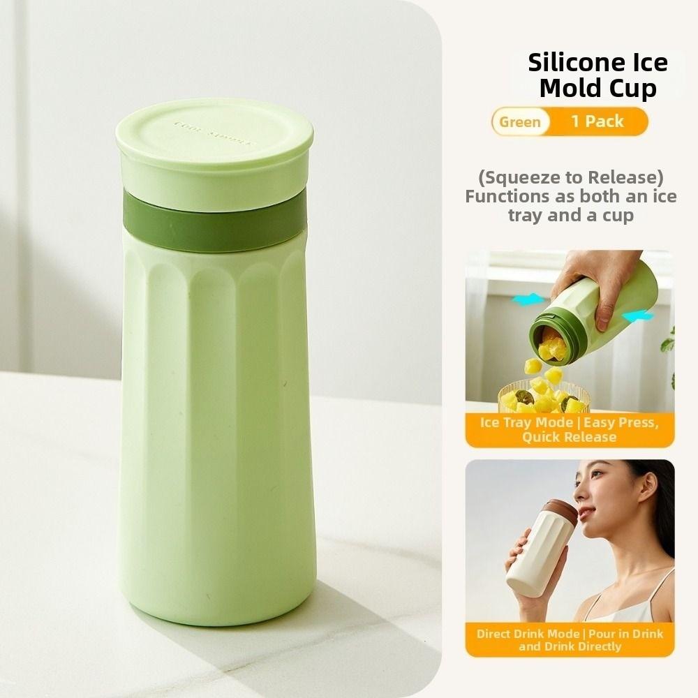Creative Ice Cube Kettle Reusable Ice Mould Tray Multi-Function Ice Cube Water Bottle  Home