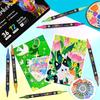 SHEFEITE® 72 Colors Acrylic Markers Set, Dual Tip, Waterproof & Quick Dry, 17×14.8cm, Multicolor, 36 Professional Pens