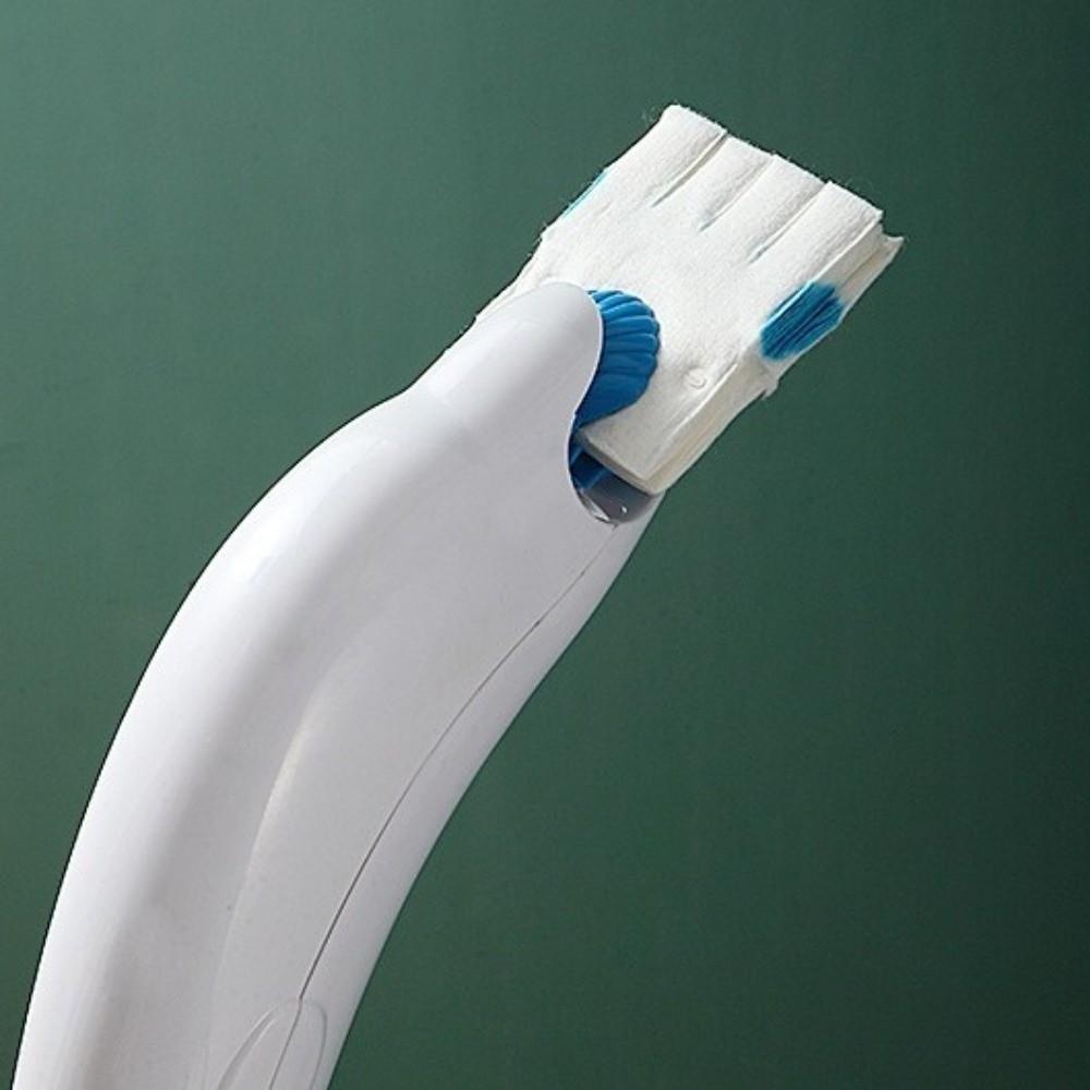 Plastic Toilet Brush Set Disposable Heads Toilet Brush Holder Closestool Brush Bathroom