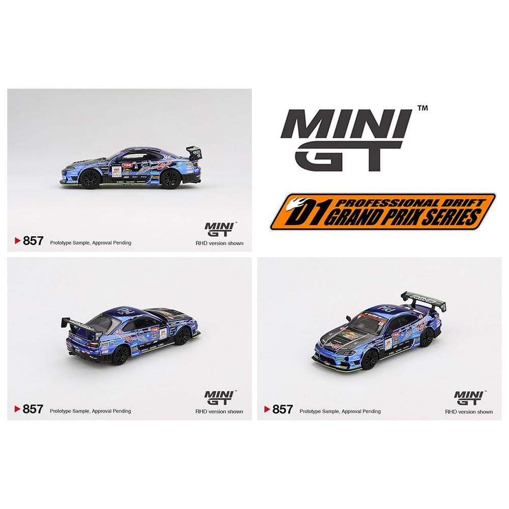 MINI GT Scale MiJo TOYS NISSAN SILVIA RACING 2023 D1 GRAND PRIX MiJo Toys Exclusive Nissan Silvia RACING 2023 D1 GRAND PRIX 164 - (S15) D-MAX #46