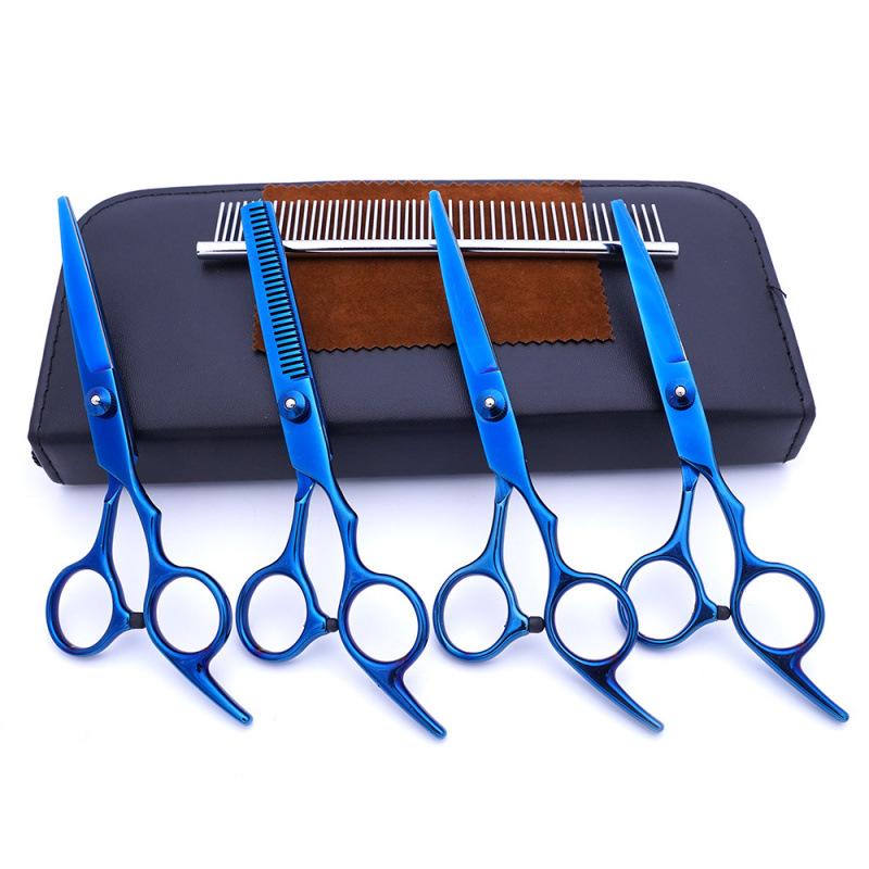 Teddy Dog 6-Inch Stainless Steel Grooming Scissors Set