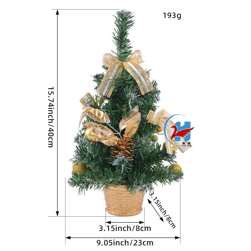 Mini Christmas Tree Tabletop Decor Festive Flower Potted Ornament Holiday Party Desktop
