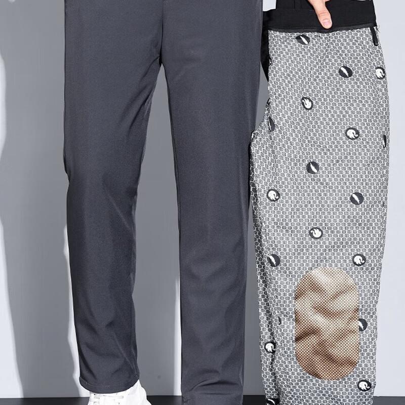 

Luomeng Men s Graphene Goose Down Warm Casual Pants L (175/82A)