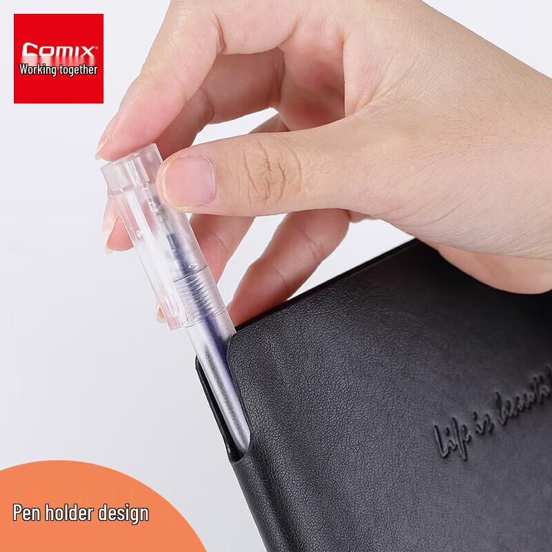 Qixin A5 Soft Leatherette Notebook with Diagonal Strap