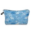 Color pattern printed cosmetic bag, nail polish lipstick storage bag, travel wash clutch bag