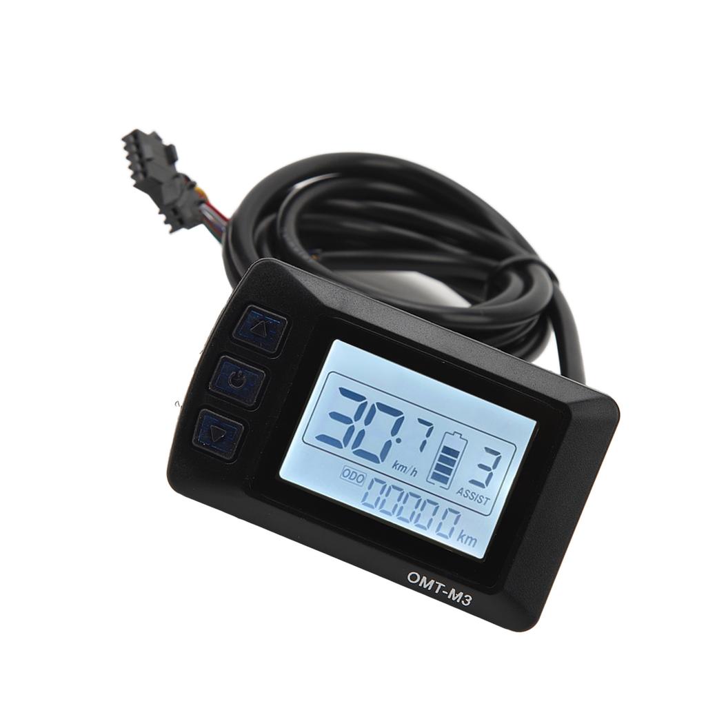 24V 36V 48V Vélo Électrique Écran LCD Panneau de Contrôle avec Connecteur SM Étanche LCD M3 Écran LCD de Trottinette Électrique