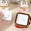 Cartoon Bear Flip Ring Box Automatic Romantic Rotating Jewelry Box Cute Surprise Mechanism Box Confession Proposal