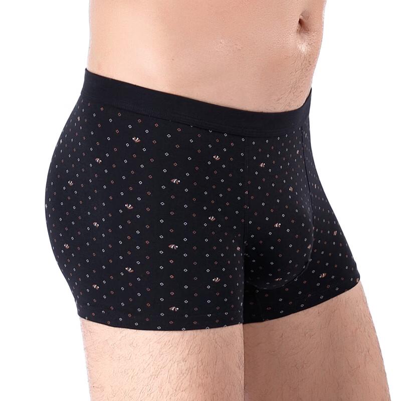 Xiaohushi Men's Skin-Friendly Cotton Print Boxer Briefs 2-Pack