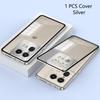 Aluminium Alloy Metal Frame Case For Motorola Edge 50 Ultra Case Matte transparent Acrylic Back Cover For Moto X50 Ultra Bumper