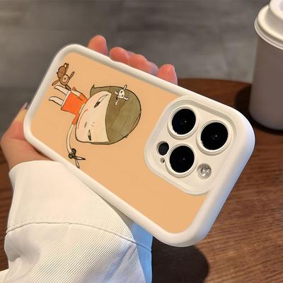Anime Yoshitomo Nara Phone Case for iPhone 17 16 15 14 13 12 11 Air Pro Max Plus Thicken TPU Colorful Cover Cover Pretty Luxury