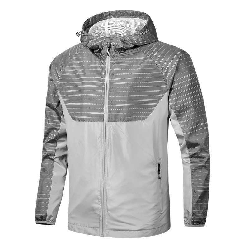 Men s Spring and Autumn Hooded Windbreaker Mountaineering Jacket Casual Jacket Men s Outdoor Sports Jacket for Men L