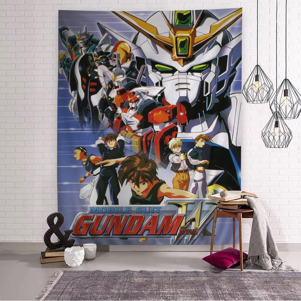 Japanese Classic Anime GGundam Tapestry Anime Tapestry Hanging Tarot Hippie Wall Rugs Dorm Wall Hanging Sheets