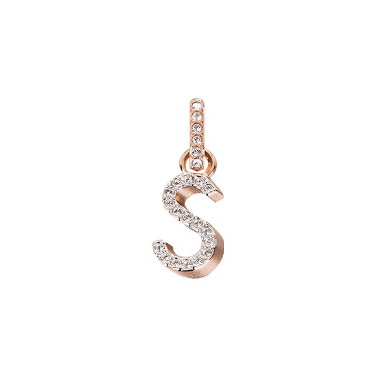 Swarovski Remix Collection Versatile Magic Chain Letter S Imitation Crystal Pendant Women pendant Rose-Gold 5434399 Rose Gold,F