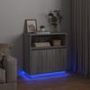 LED Sideboard Grey Sonoma 71 x 34.5 x 75 cm Particleboard