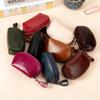 Genuine Leather Coin Purse for Women Mini Wallet Key Lipstick Storage Bag Small Cute Case