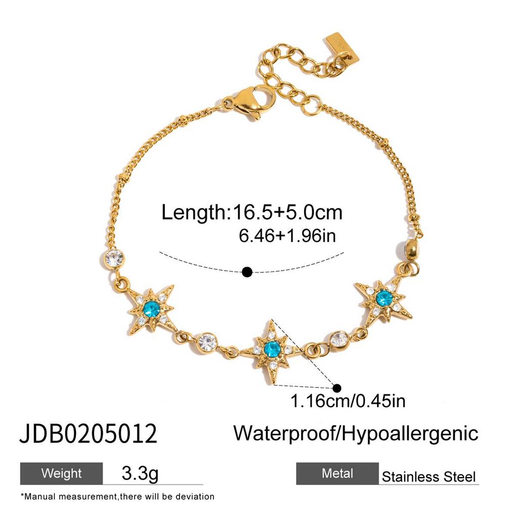 Women's Star Bracelet Small Design Starlight Light Luxury Versatile Fashion Jewelry for Daily Wear