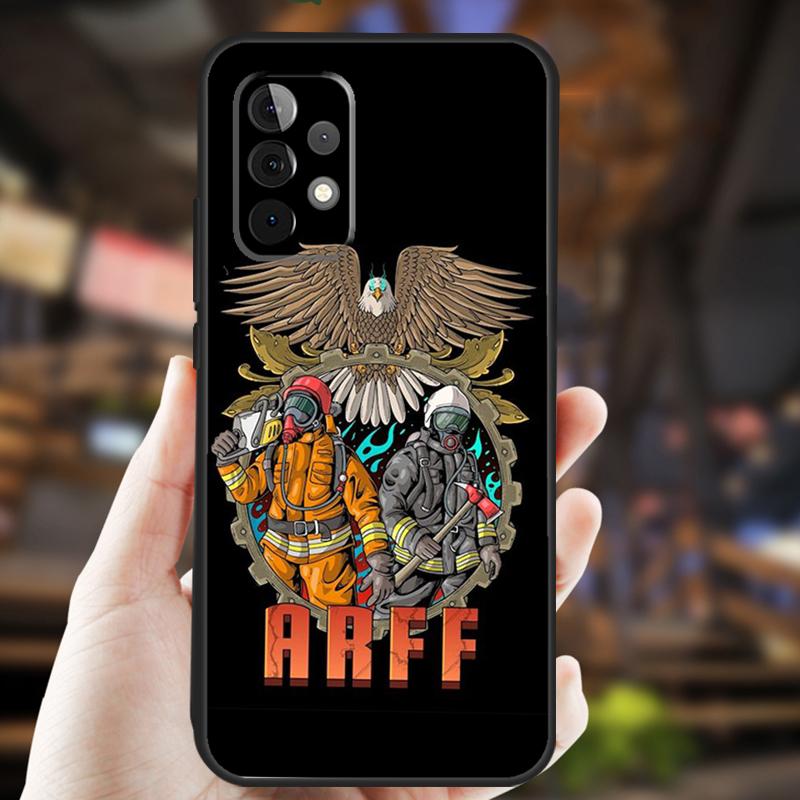 Firefighter Heroes Fireman Case For Samsung Galaxy A32 A56 A16 A15 A22 A52 A54 A14 A26 A36 A55 A35 A05 A06 A53 A33 A13