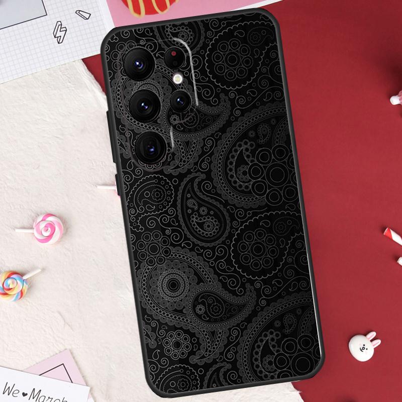 Paisley Pattern Case For Samsung Galaxy S24 FE S20 FE S21 S22 S23 S25 S26 Ultra S10 Plus S25 FE Cover Shell