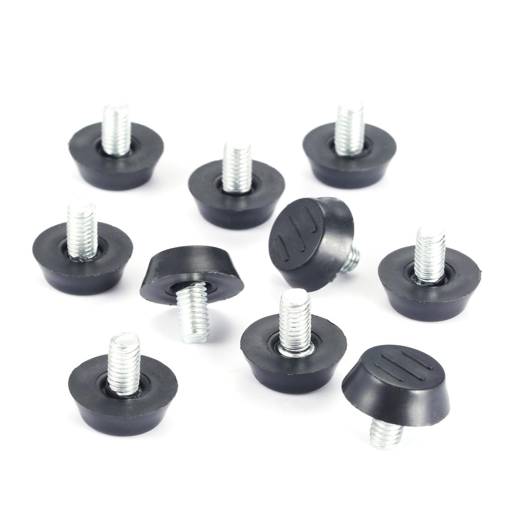 20 Pcs/lot Home Screw On Furniture Leveler Adjustable Leveling Glide Leg Foot Adjuster Levelers Pad for Table Desk M6 M8 Thread