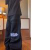 Women's Summer Denim Trousers Pattern Embroidered Jeans Hiphop Hip-hop Loose Wide-leg Jeans