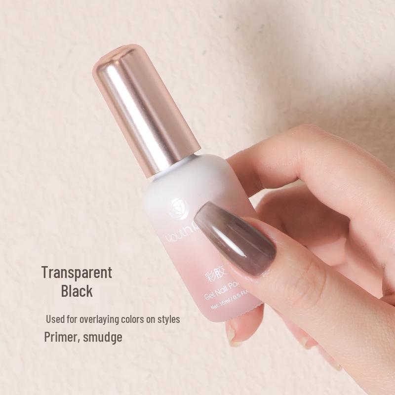 Yanrui Nail Strengthening & Matte Gel Polish Set for Rhinestones - Base & Top Coat Combo.