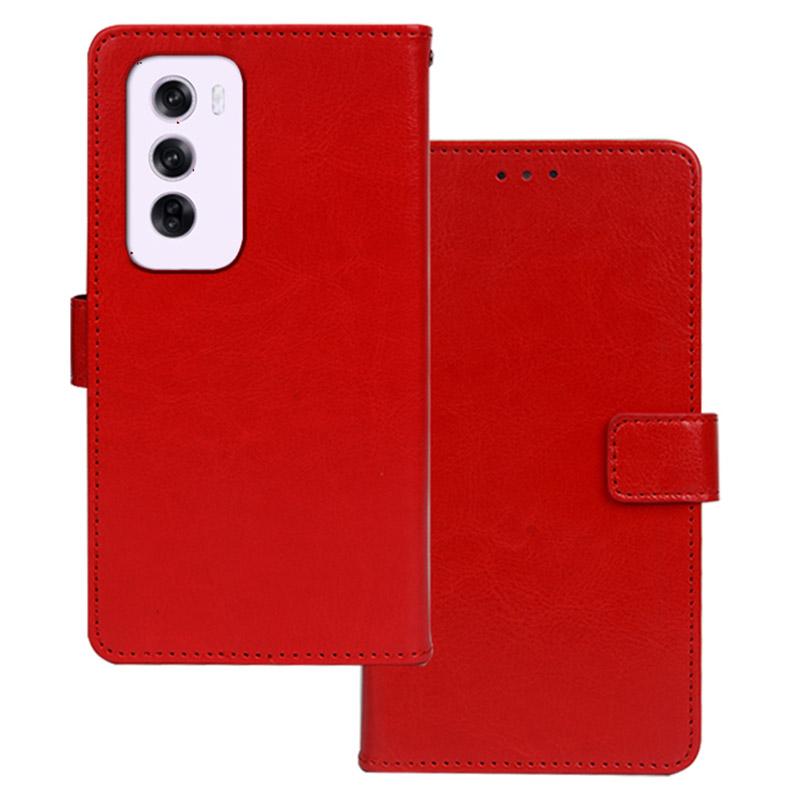 Für Oppo Reno12 Pro 5G (Global) Hülle Kartenfächer Halter Leder Handyhülle Crazy Horse Textur