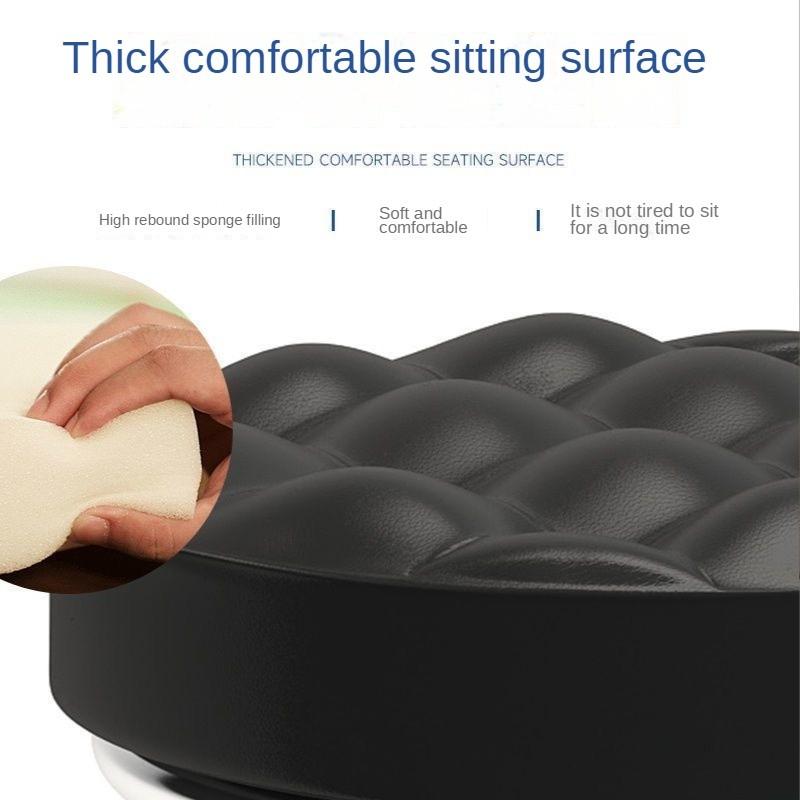 Kalınlaştırılmış Çerçeve Yuvarlak Makaralı Tabure Taşınabilir Alçak Döner Sandalye Alet Ev Tipi Mobil Evrensel Tekerlekli Tabure