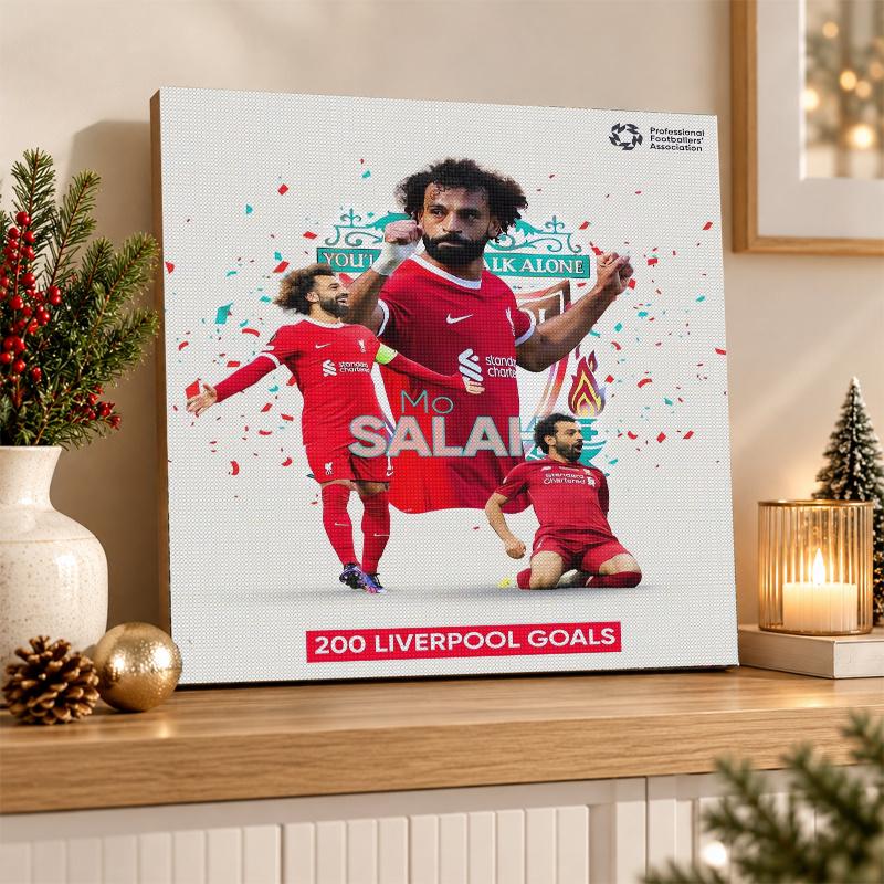 Mohamed Salah Diamond Painting Kit 5D Full Drill DIY Diamond Mosaic Wall Art Home Decor