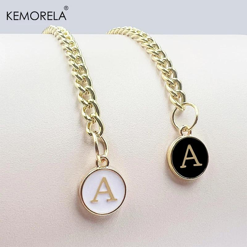 2PCS 26 Letters A To Z Charm Gold Chain Accessories for Ice Cream Tumblers 20 30 40 Oz Glass Tumblers with Handles