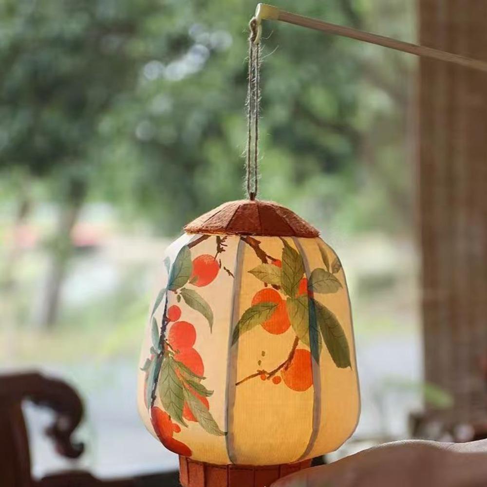Vintage Autumn Festival Decorative Lantern Ancient Style Handheld Classic Light Kids Lychee