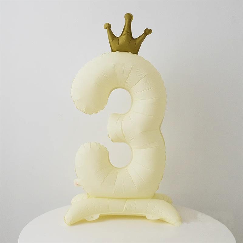 32inch Gold Rose Blue Silver Number Aluminum Film Balloons Digital Baby Shower Christmas Wedding Happy Birthday Party Decoration