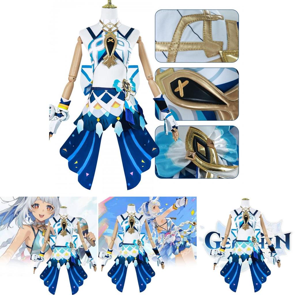 Adorable Marani Cosplay Costume For Genshin Impact Featuring Cute Fresh Style And Accessory Set