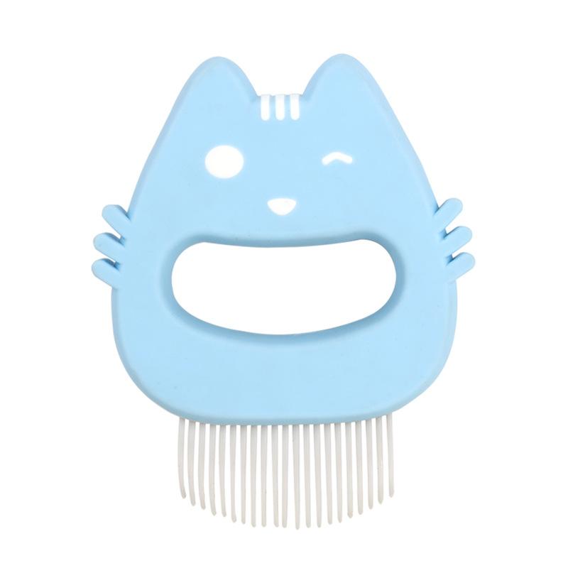 Cat Comb Cat Hair Removal Massage Comb, Dog Grooming Knot Needle Comb Shell Comb Cat, Pet Supplies 97901 синий