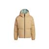 adidas Oryginalna dwustronna casualowa kurtka puchowa z kapturem Unisex Odzież wierzchnia Srebrnoszara Zielona IR7254