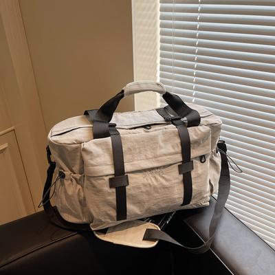Men's Travel Fitness Bag - Large Capacity Short Trip Bag, Lightweight Minimalist Handbag, Men's Crossbody Luggage Backpack