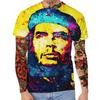 Summer Round Neck 3D Art Print Top Fashionable Casual Short Sleeved Men's T-shirts