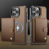 2 In 1 Magnetic Card Holder Stand Charging Leather Case For iPhone 16 Pro Max 16e 15 14 13 12 11 SE 2022 For Magsafe Bag Wallet