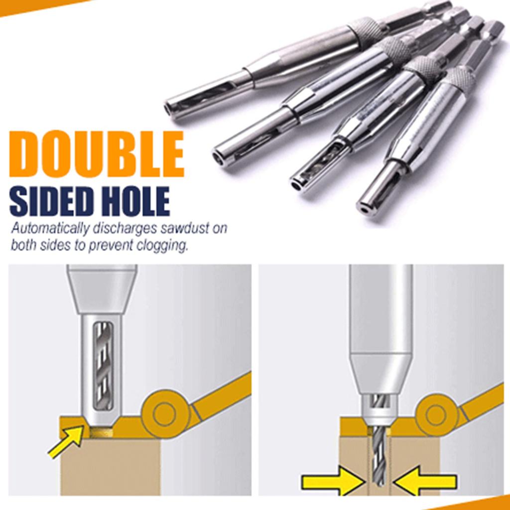 Cheap Center Doors Self Centering Hinge Tapper Core Drill Bit Set Hole ...
