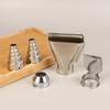 5Pcs/Set Stainless Steel  Air Gun Heat Resisting Nozzles Fast Heating Heat Blower Nozzles
