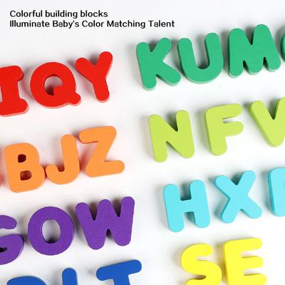 Wooden Alphabets Number Puzzle For Toddlers Premium Child-Safe Wooden Construction Home Educational Play