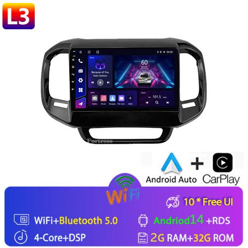 Android14 Auto Car Radio For FIAT Toro 2017 - 2021 Multimedia Navigation GPS 4G WIFI Carplay Player Carplay Stereo 2Din DVD