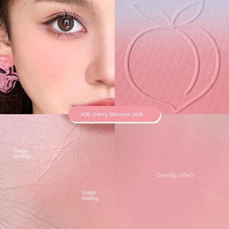 

Градиентные румяна Матовые псевдовеганские милые Genki Girl Нюдовый макияж Румяна Нежные 06#