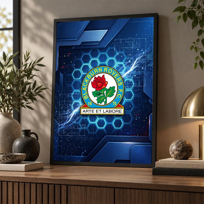 Blackburn Rovers Football Diamond Painting Kit 5D Full Drill DIY Diamond Mosaic Wall Art Home Decor