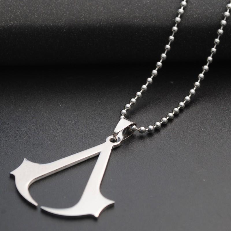 Assassin's Creed Punk Sweater Men's Sweater Chain Hip Hop Chain with Necklace Pendant