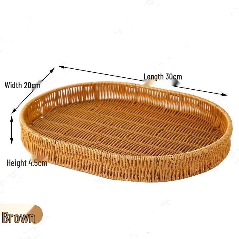 Imitation Rattan Storage Basket